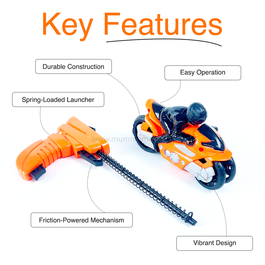 🏎️ Turbo Rider Bike Toy – Friction-Powered Fun 🚴♂️