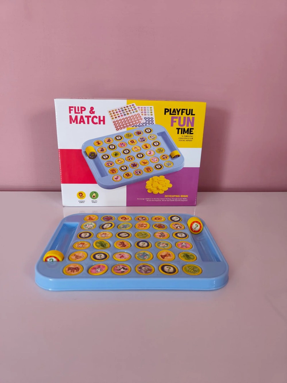 🐻🧠 Flip Match Animal Memory Game Board 🐰