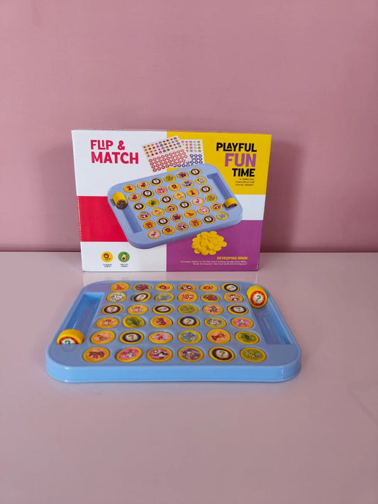 🐻🧠 Flip Match Animal Memory Game Board 🐰