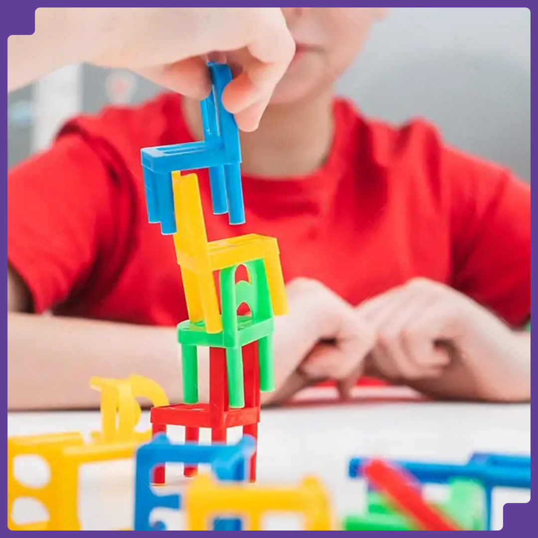 📈Trending Chair Stacking Special Game for your Kids & Families (36 Pcs)