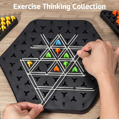 Triangle shape rubber game!! 2-4 player game (NEWLY LAUNCHED) - Boost Cognitive Skills & Fun for Kids & adults