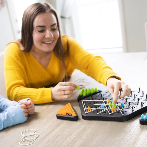 Triangle shape rubber game!! 2-4 player game (NEWLY LAUNCHED) - Boost Cognitive Skills & Fun for Kids & adults