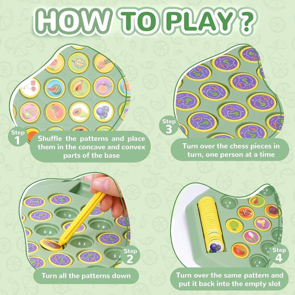 🐻🧠 Flip Match Animal Memory Game Board 🐰