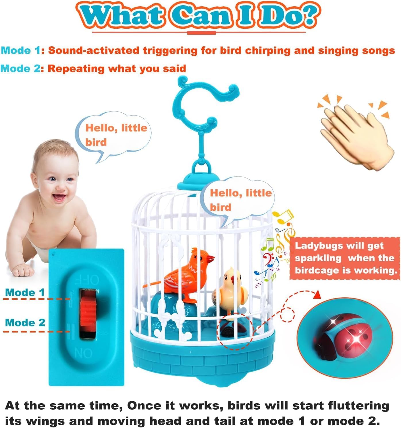👶 Little Talking Bird – Musical Sound Toy for Toddlers 🐣🎶