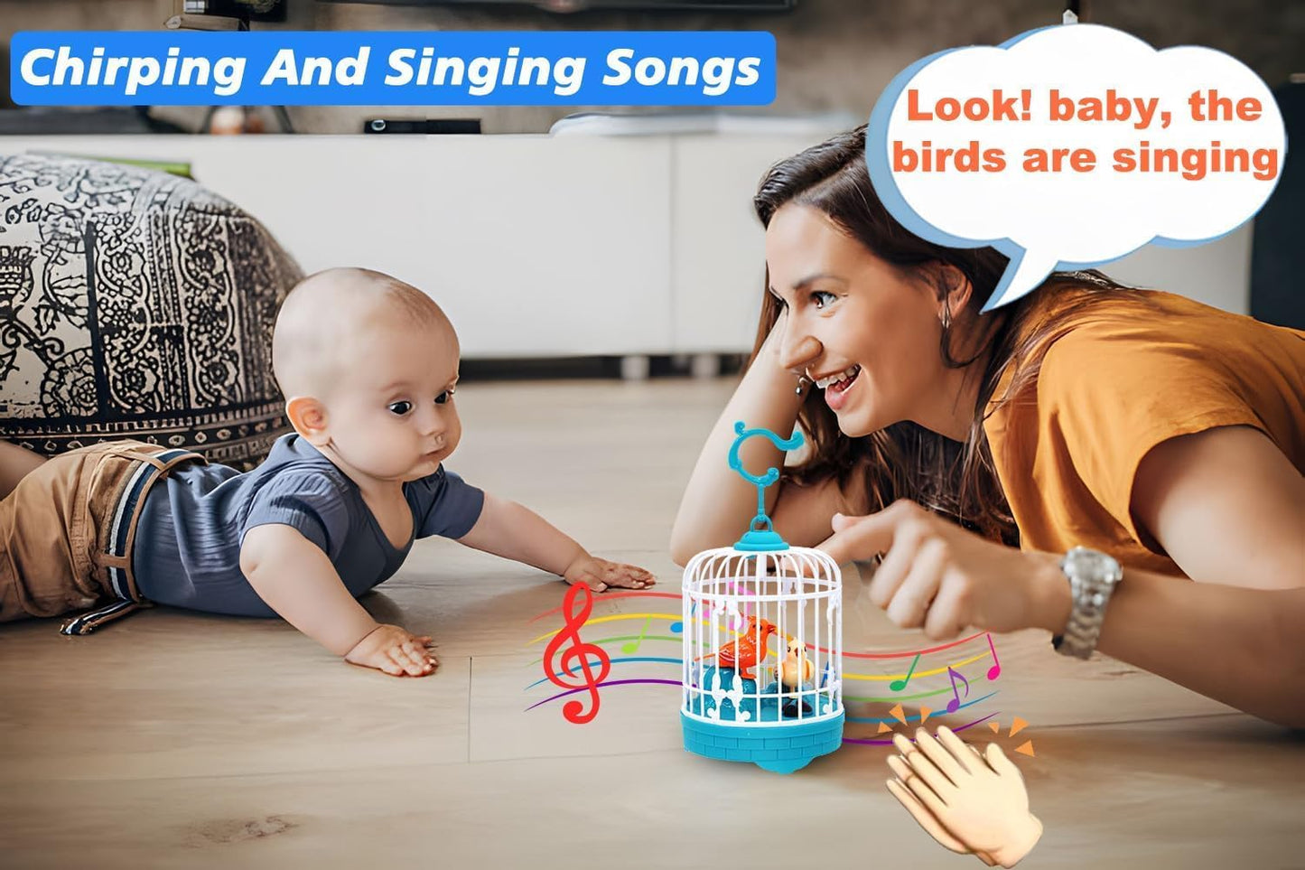 👶 Little Talking Bird – Musical Sound Toy for Toddlers 🐣🎶