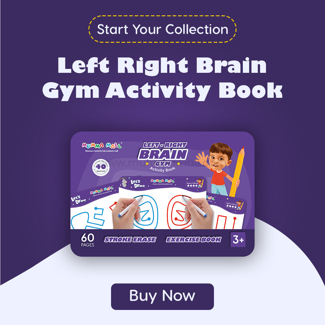 Left & Right Brain Activity Book – Build Focus, Creativity & Hand Coordination for Kids