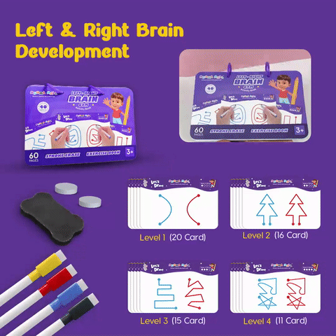 Left & Right Brain Activity Book – Build Focus, Creativity & Hand Coordination for Kids