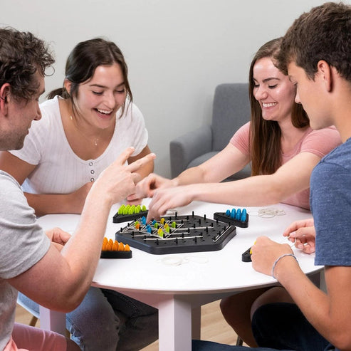 Triangle shape rubber game!! 2-4 player game (NEWLY LAUNCHED) - Boost Cognitive Skills & Fun for Kids & adults