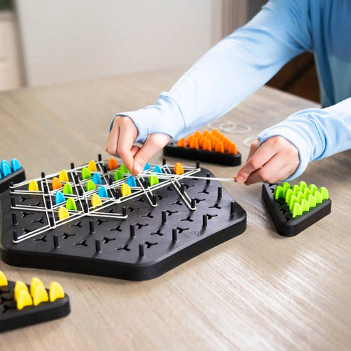 Triangle shape rubber game!! 2-4 player game (NEWLY LAUNCHED) - Boost Cognitive Skills & Fun for Kids & adults
